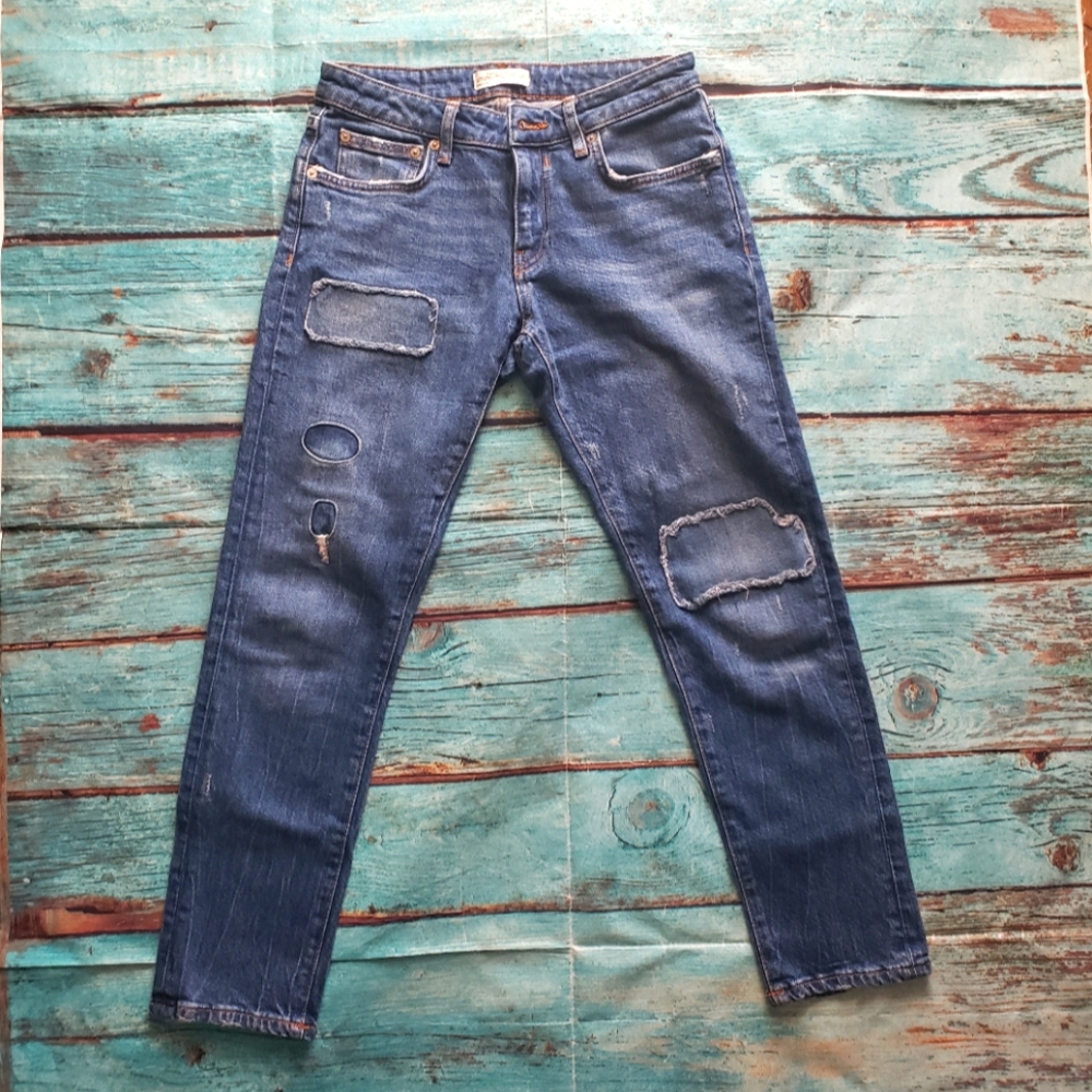 Zara Woman Premium Denim Collection skinny ankle jeans size 2